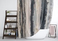 Neutral Modern Art Shower Curtain