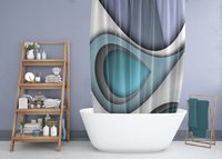 Modern 3D Shower Curtain