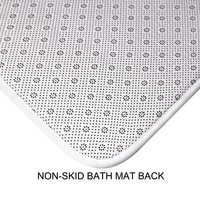 non-skid bath mat back