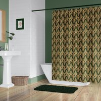 Floral Art Deco Shower Curtain