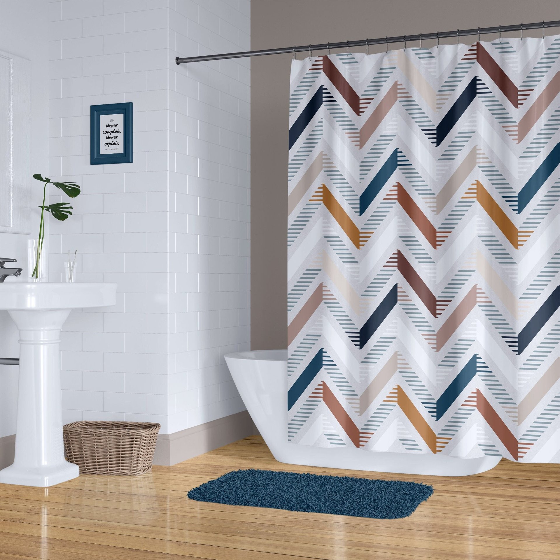 Chevron Shower Curtain
