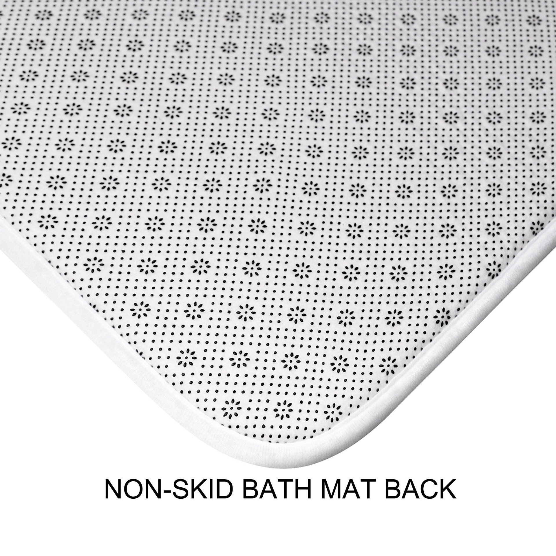 non skid bath mat back