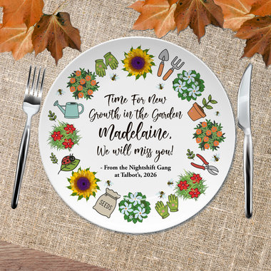 Personalized Retirement Gift Plate