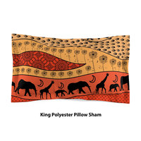 Colorful African Art Bedding, Cotton or Poly