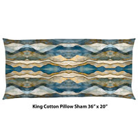 Scandinavian Winter Striped Bedding, Cotton or Poly