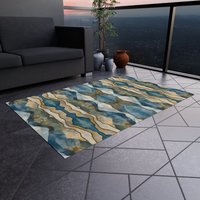 Wavy Stripes Area Rug — Indoor or Outdoor