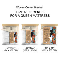 Blanket size reference chart.