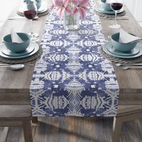 Blue Ikat Table Runner