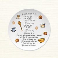 Personalized Handwritten Recipe Gift Plate