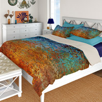 Abstract Ombré Woven Blanket in Southwestern Colors