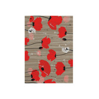 Red Poppy Rug - Indoor Outdoor