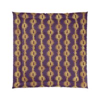 Purple with Gold Stripes queen comforter