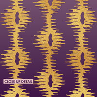 Purple Ombré and Gold striped artwork detail