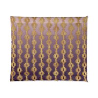 Purple Ombré and Gold striped king comforter