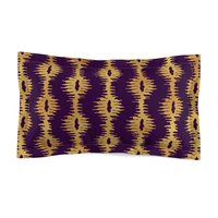 Purple and Gold Stripes king pillow sham