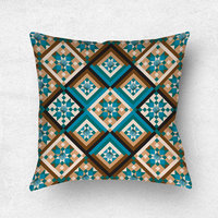 Southwestern Lumbar Pillow, Diamond Pattern
