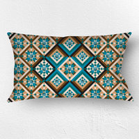 Southwestern Throw Pillow, Diamond Pattern
