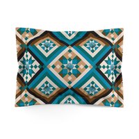 Southwestern Diamond Pattern standard pillow sham