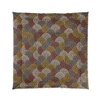 African Wax Print, Boho Geometric comforter, queen, Cotton or Poly