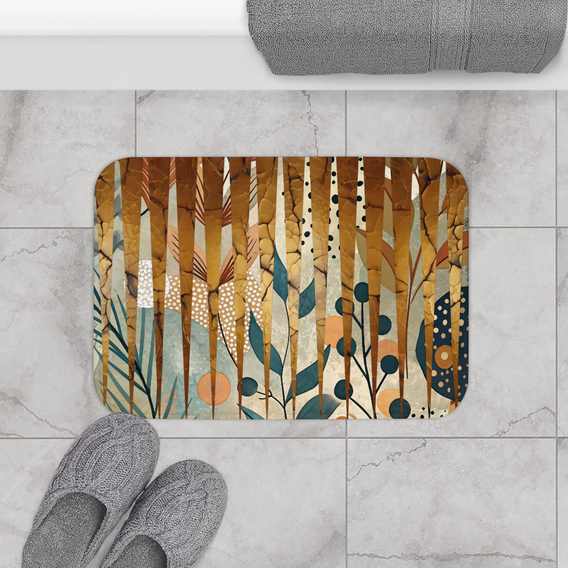 Modern Cottagecore small bath mat