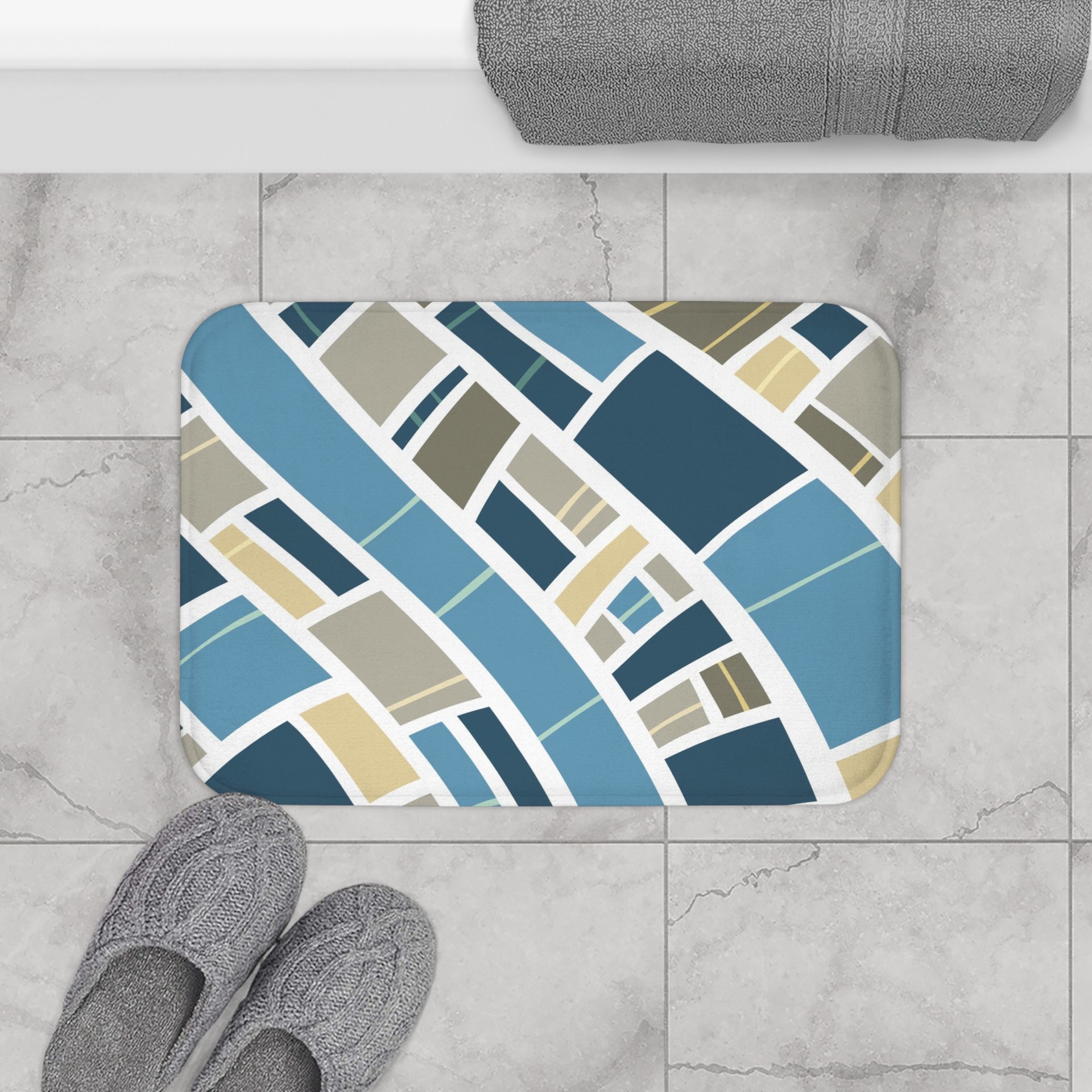 Modern Mosaic Small bath mat