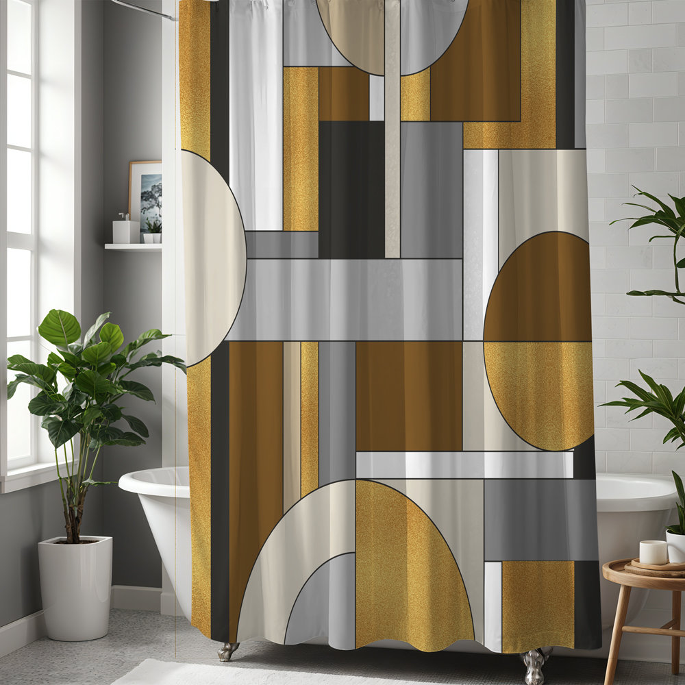 Geometric Shapes Shower Curtain