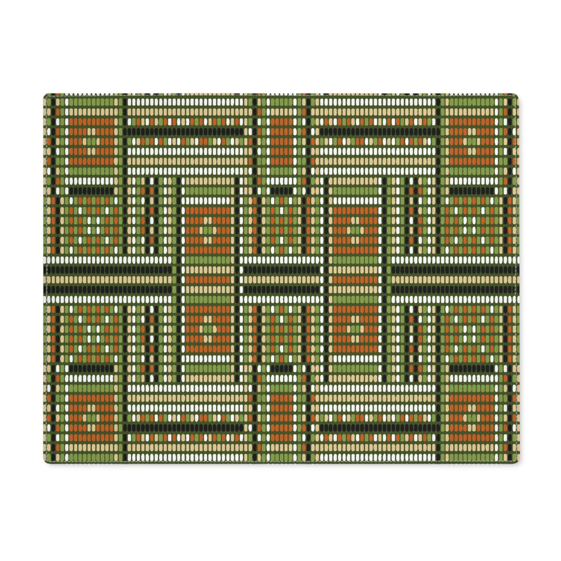 Beadwork Cotton Placemat, Ethnic Tribal Weave Design
