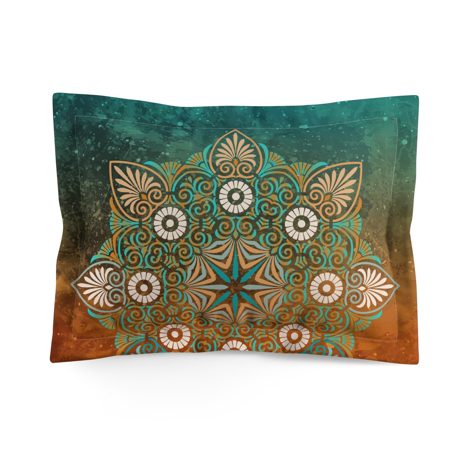 Standard size mandala pillow sham