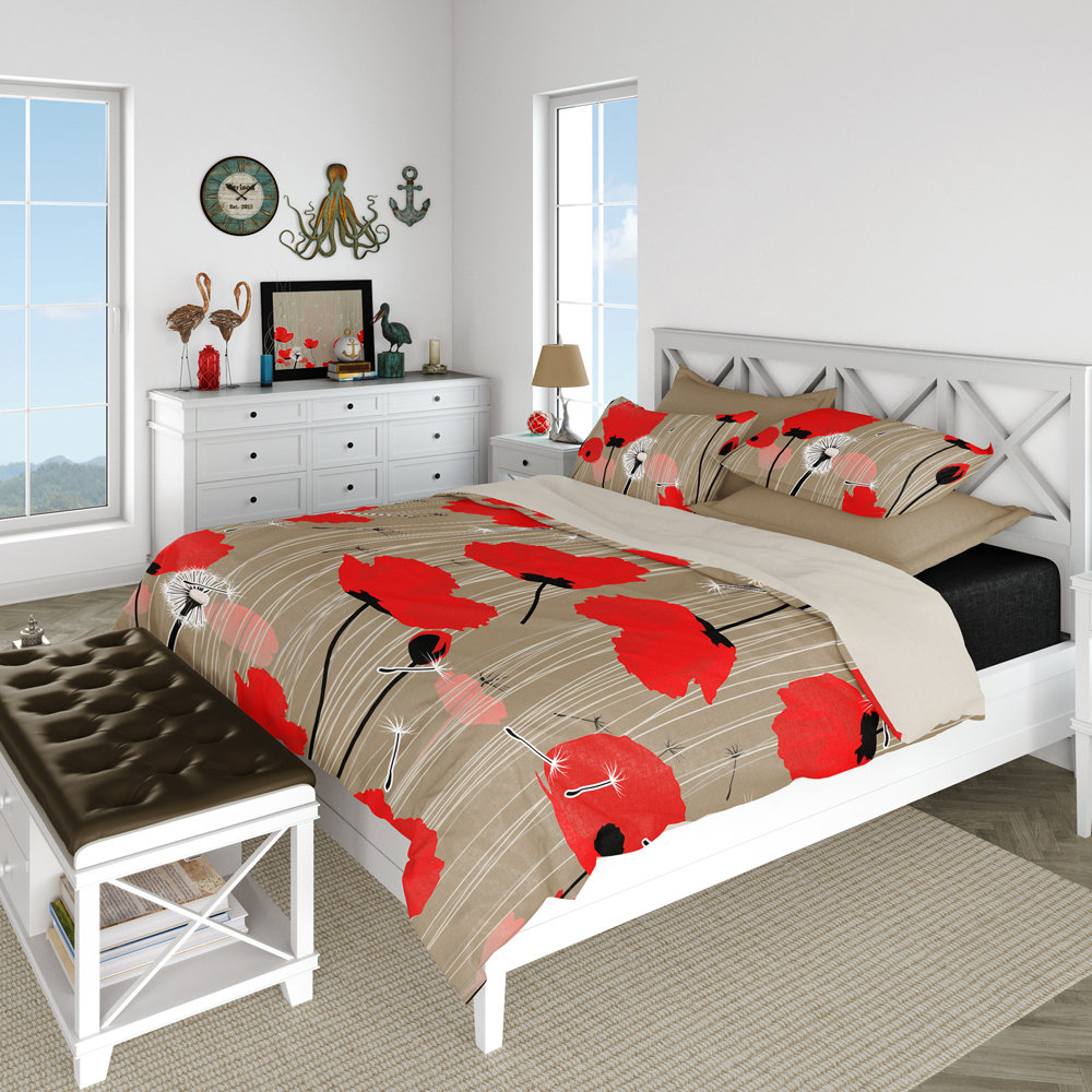 Red Poppy Bedding