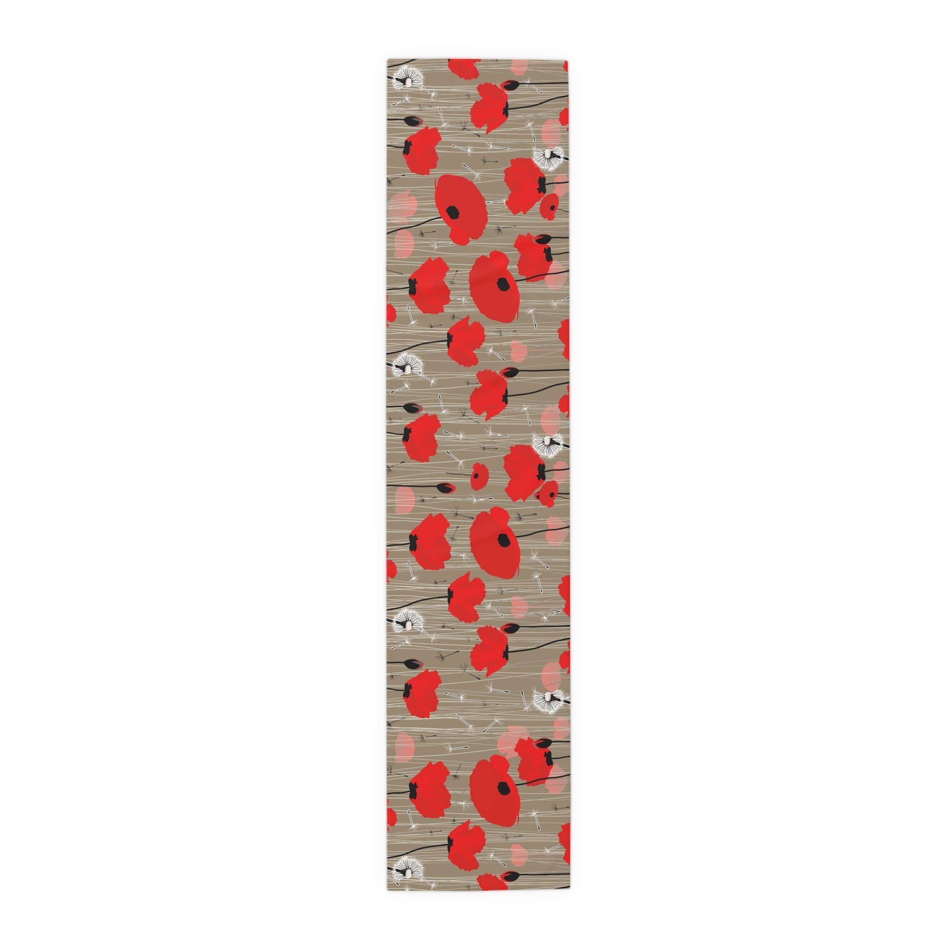 Red Poppies Table Runner