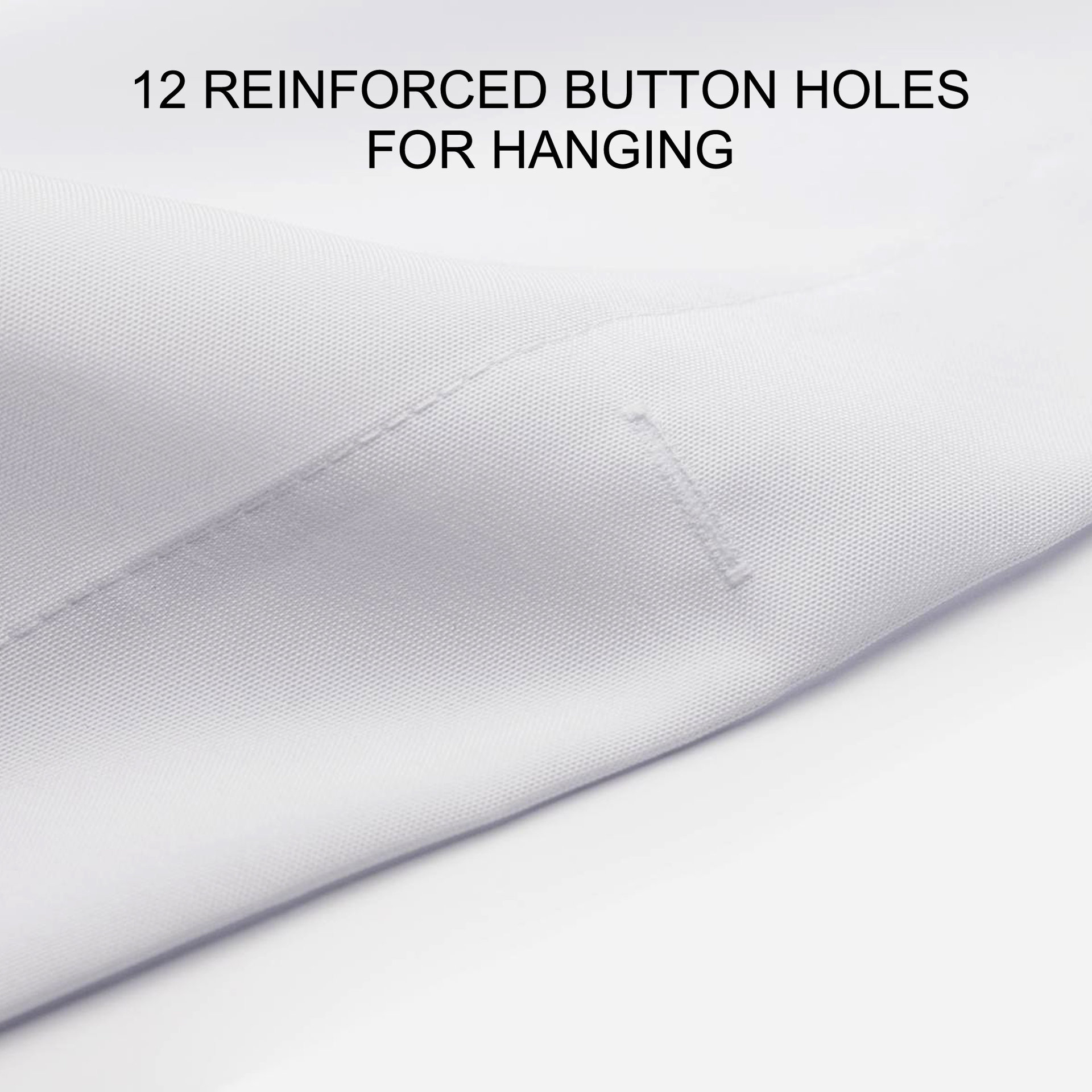 Reinforced button hole top