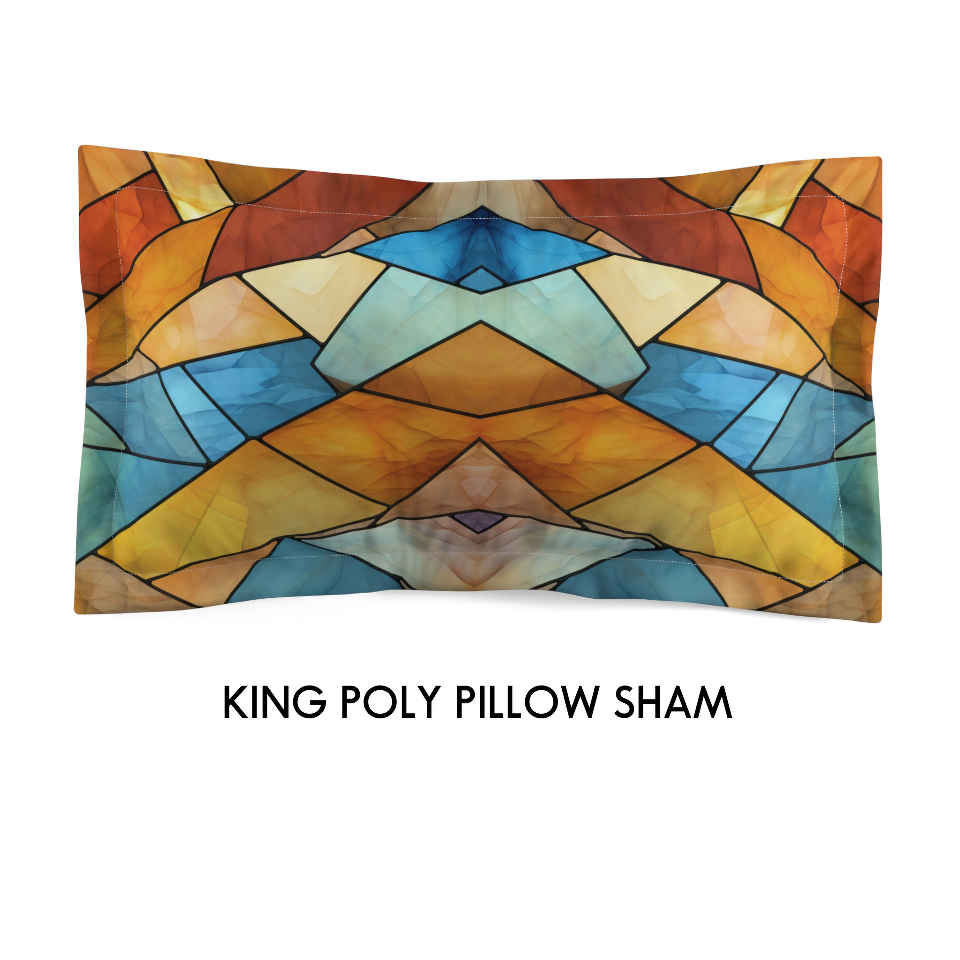Stained Glass Eagle Pillow Shams