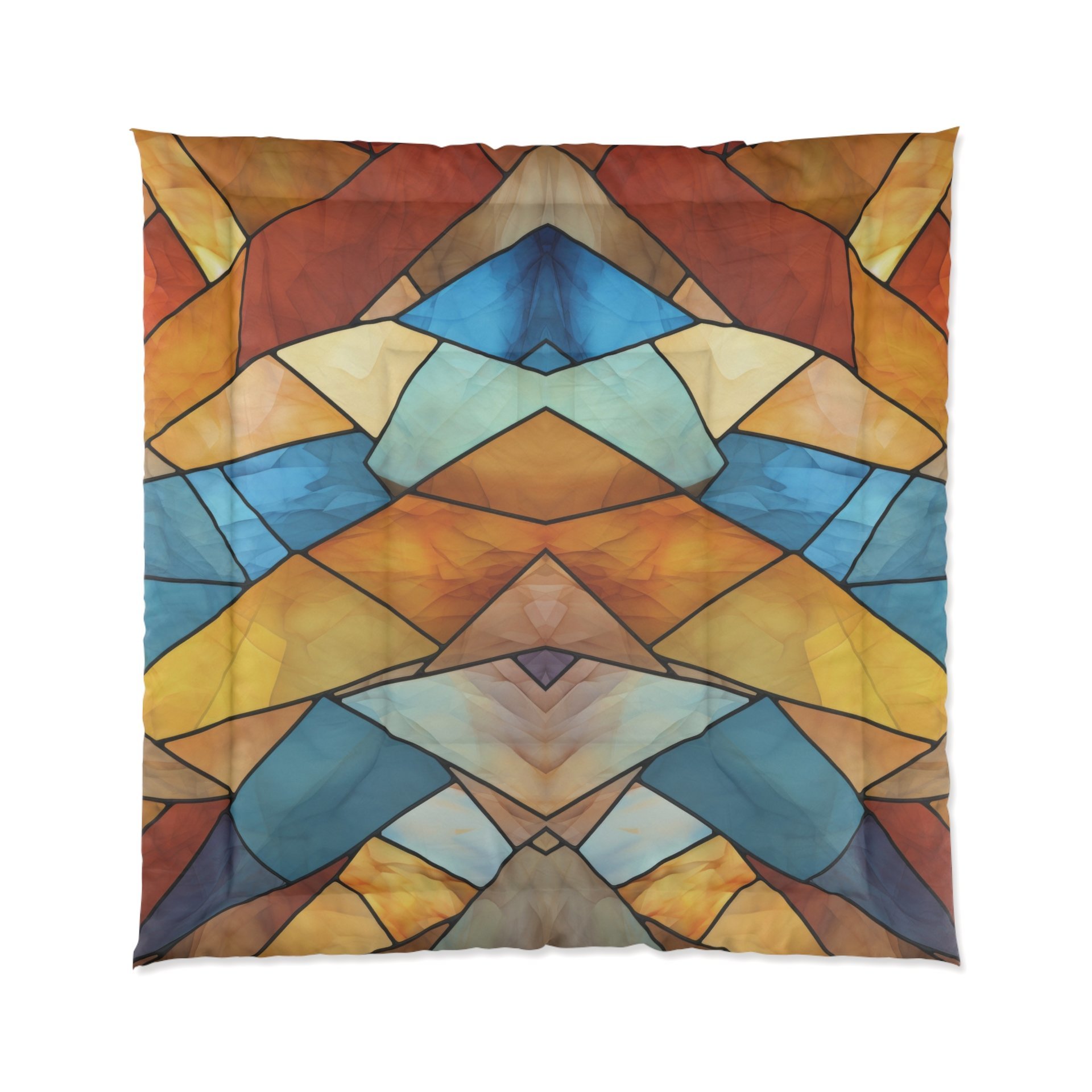 Stained Glass Eagle Comforter, Queen