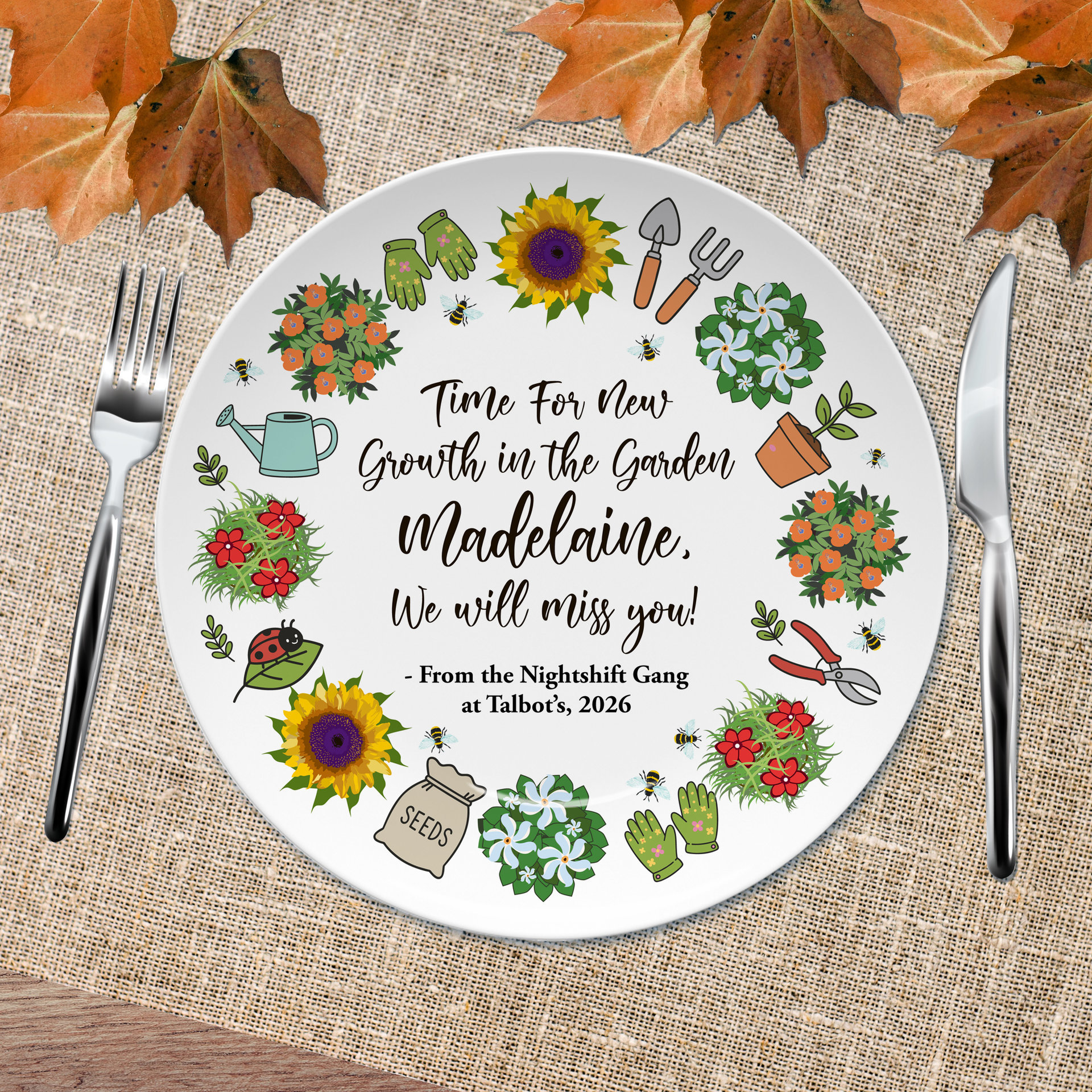 Personalized Retirement Gift Plate