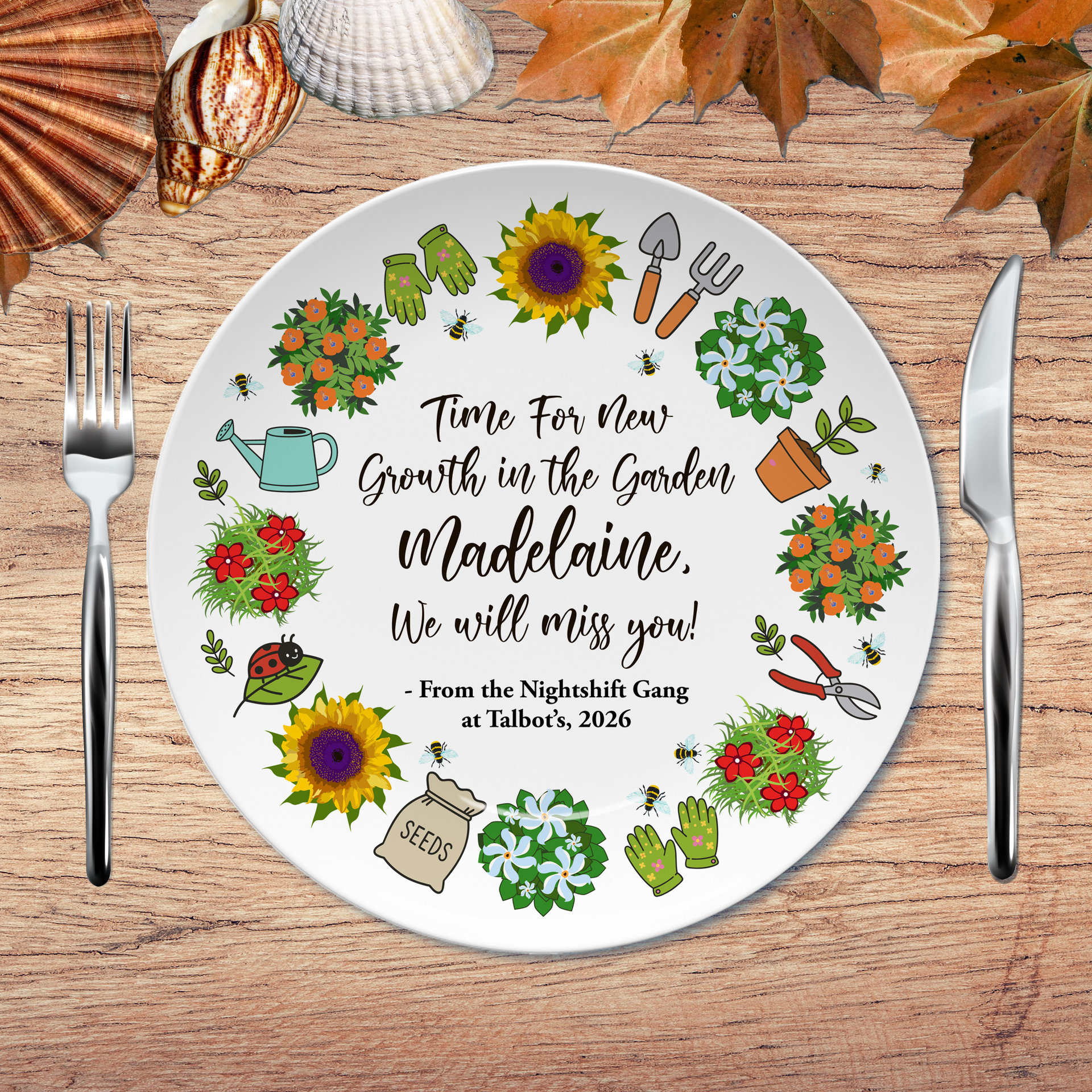 Personalized Retirement Gift Plate