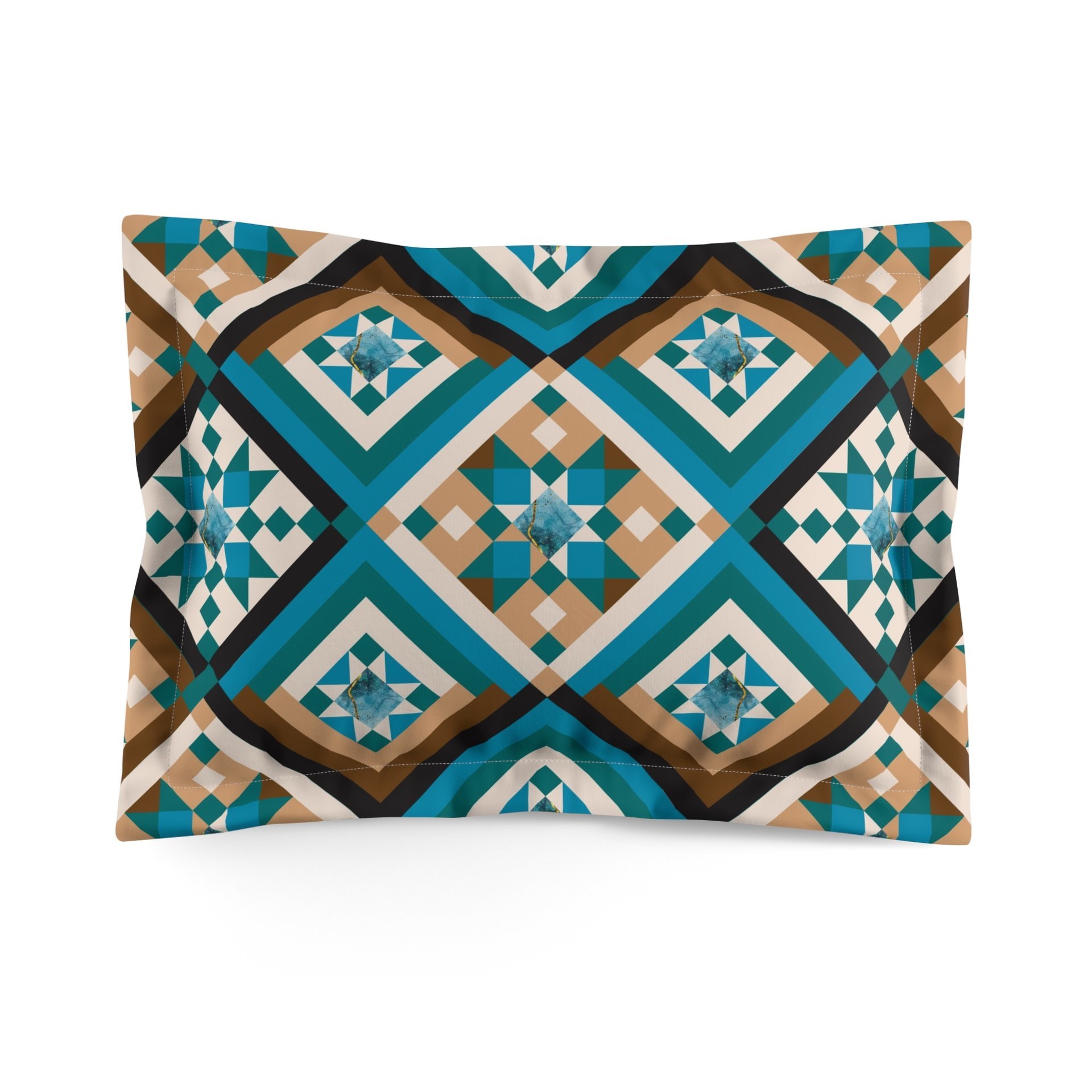 Southwestern Diamond Pattern standard pillow sham
