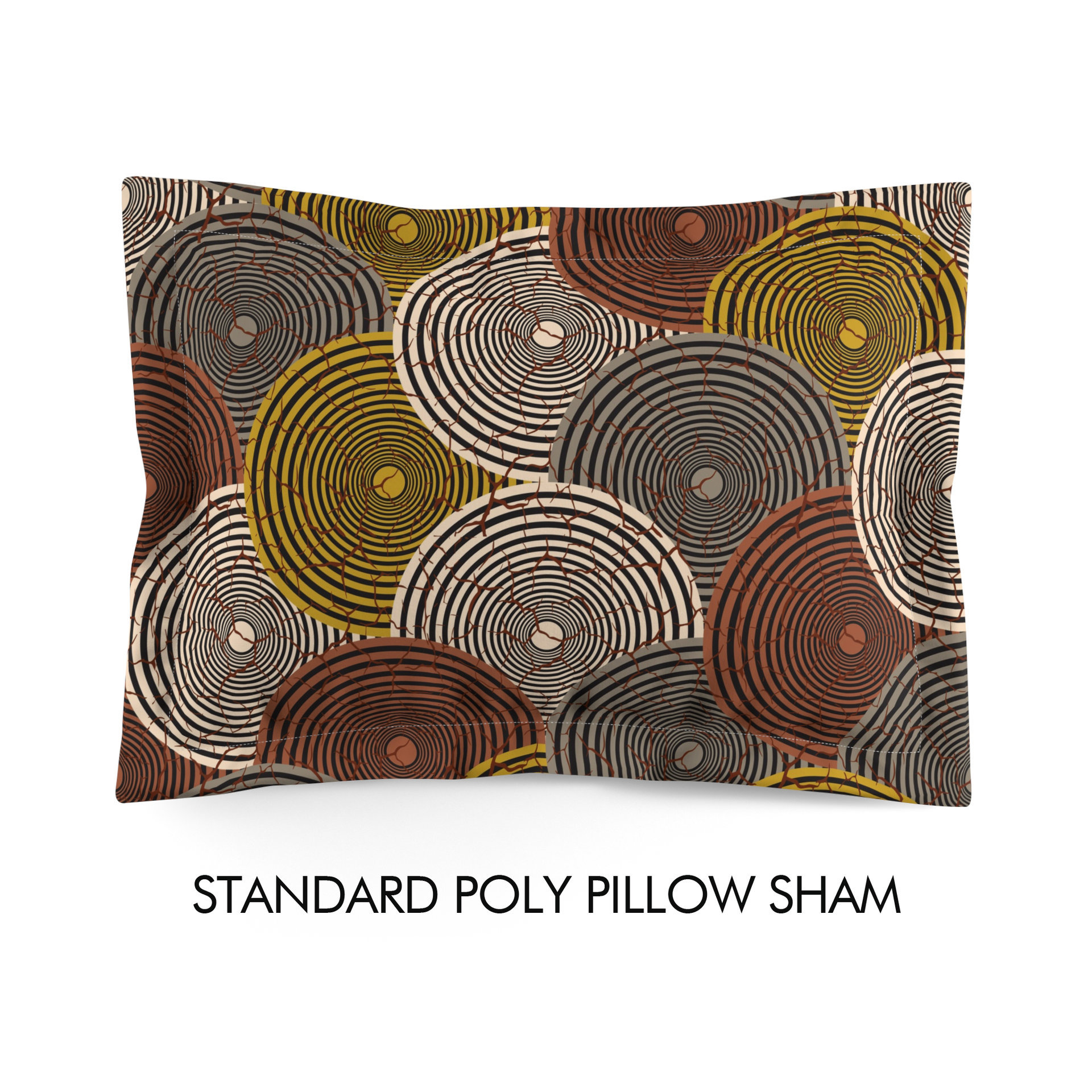 African Wax Print pillow sham