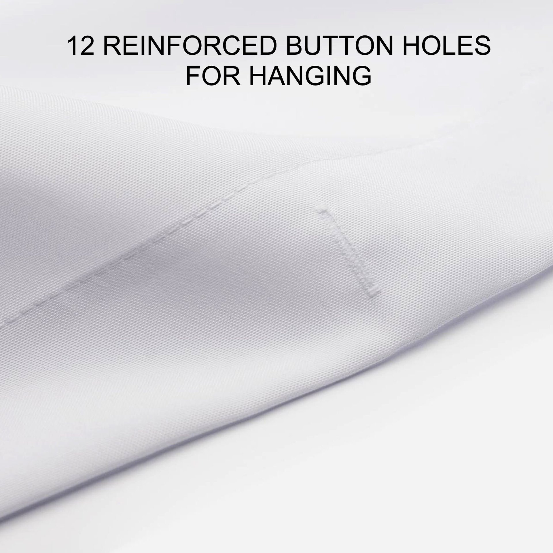 button-hole shower curtain top